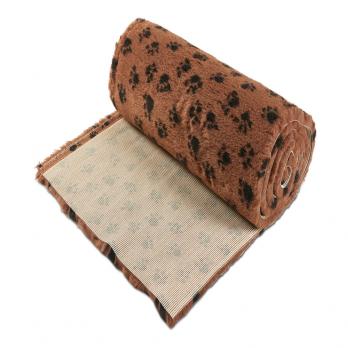 Меховой коврик для собак на нескользящей основе Bronte Glen, коричневый